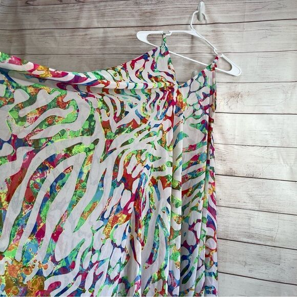 LA MODA VERY FULL WATERCOLOR PRINT MAXI DRESS‎ - Picture 9 of 10